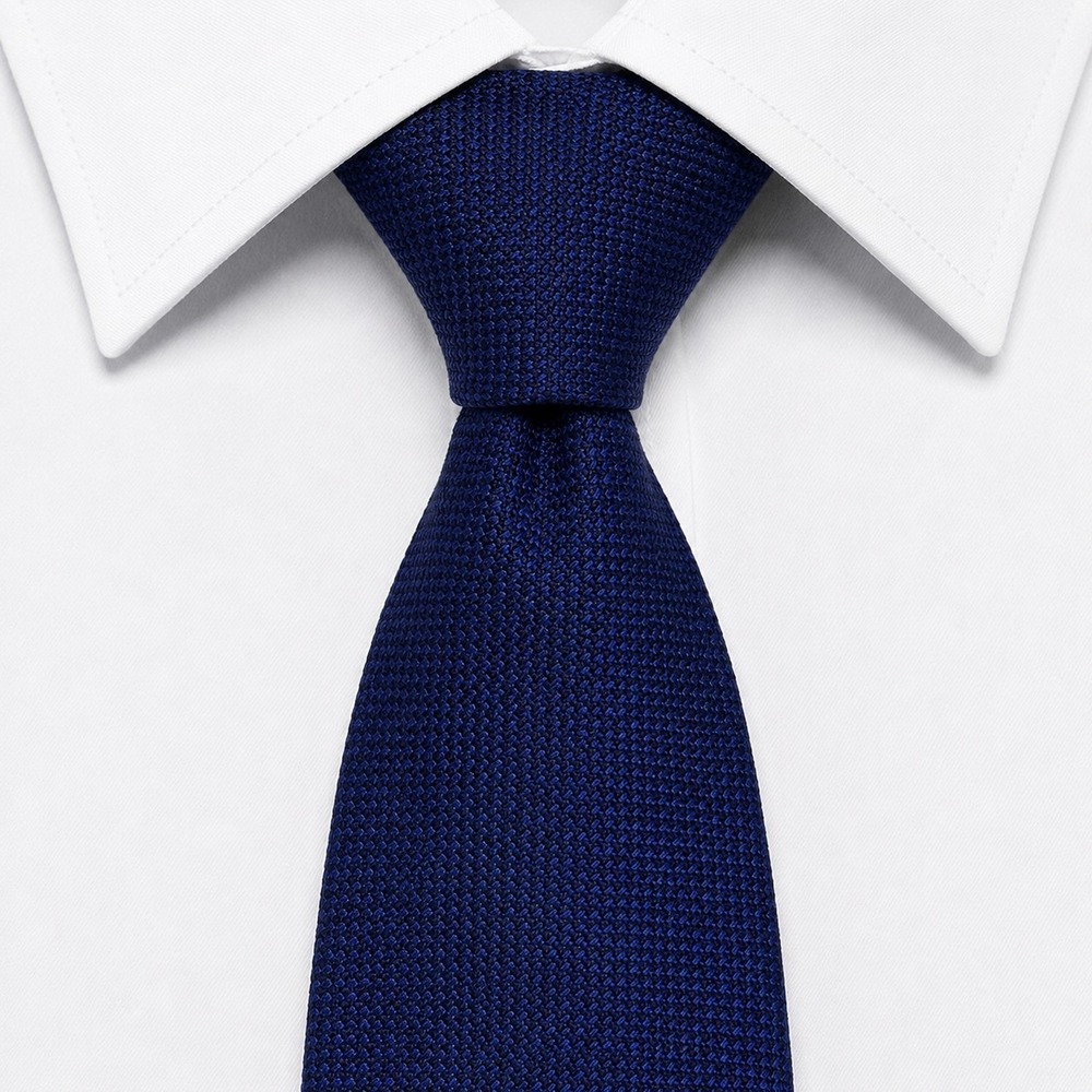 Massimo Bizzocchi Necktie Mens OS Blue Silk Textured Italian Luxury Designer Tie